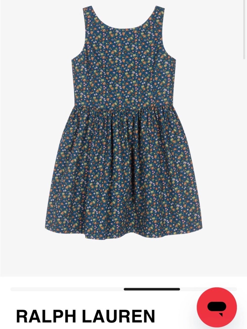 Polo by Ralph Lauren Navy Floral Tank Dress